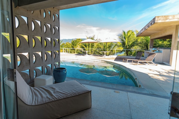 Casa conforto, sacada, vista para o oceano | Terraço/pátio