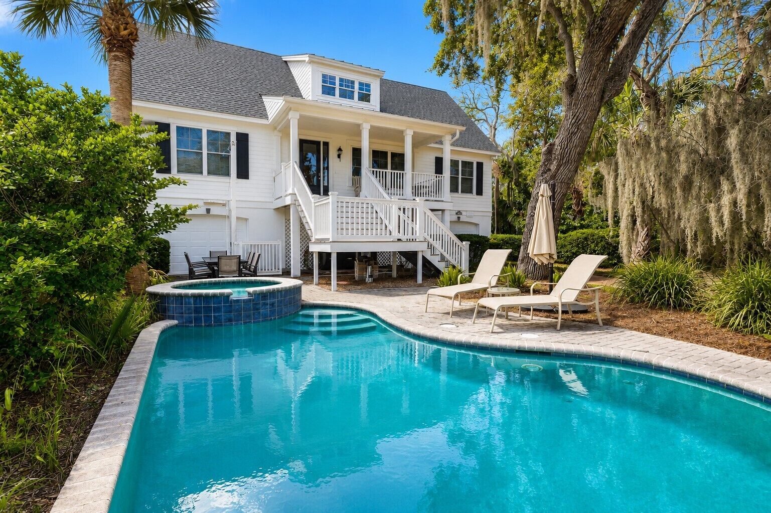 A heated pool
