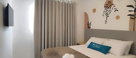 1 chambre, rideaux occultants, chambres insonorisées