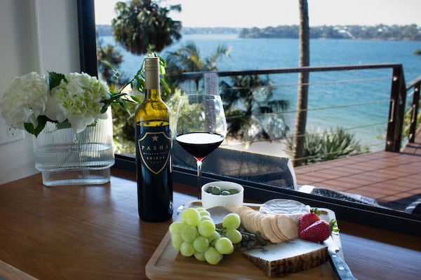 Ocean views from the breakfast bar