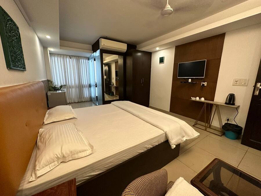 Habitación básica doble | Escritorio, sistema de insonorización, wifi gratis