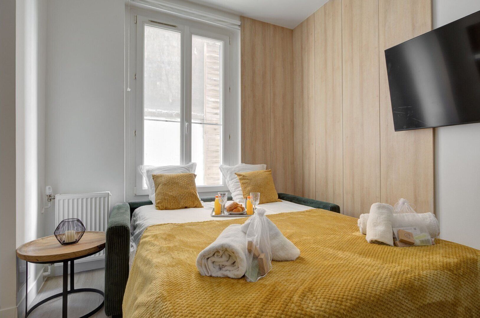 1 bedroom, iron/ironing board, Internet, bed sheets