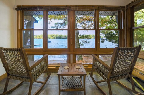 Sebago Lake Retreat with Stunning Sunsets, Dock & Sandy Beach