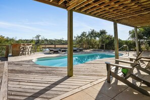 Et oppvarmet basseng