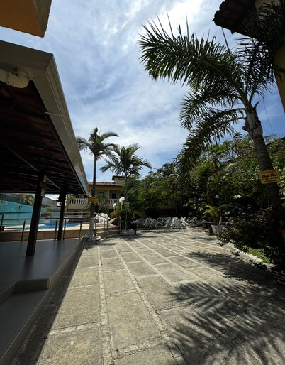 Inn in Porto Seguro/BA. It is 250 meters from the beach, 20 rooms available.