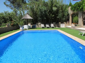 Piscine extérieure, piscine chauffée