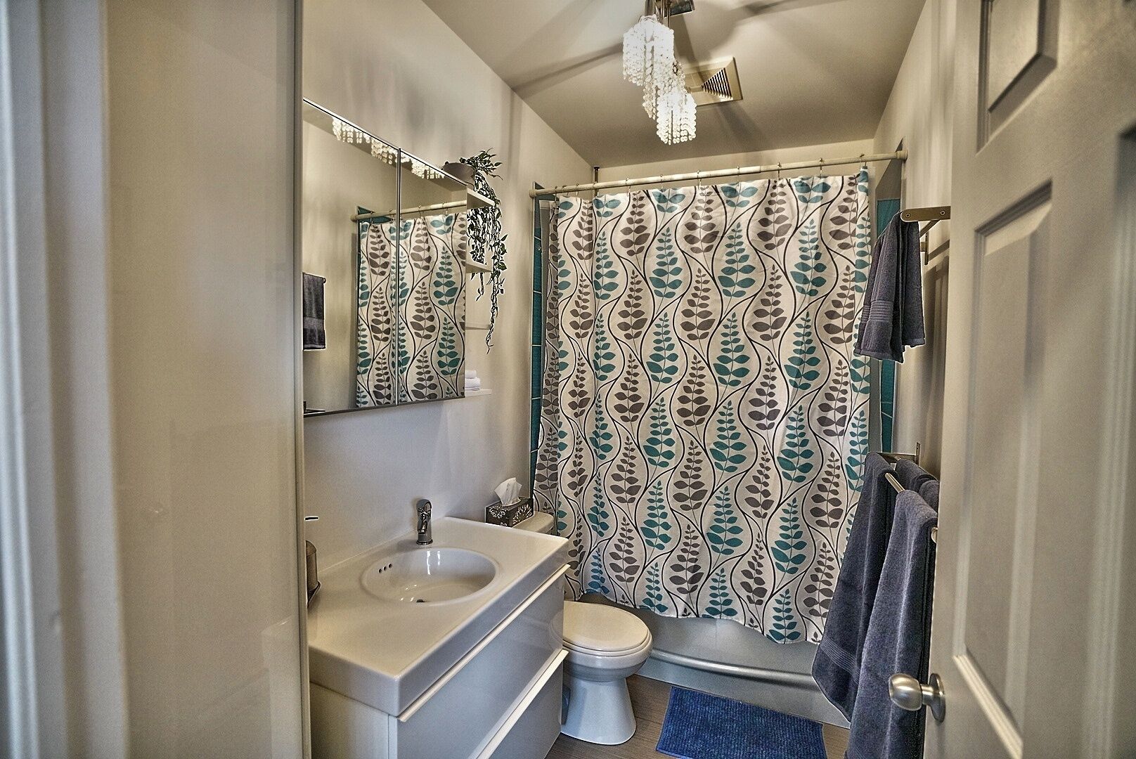 Serviettes fournies, papier toilette