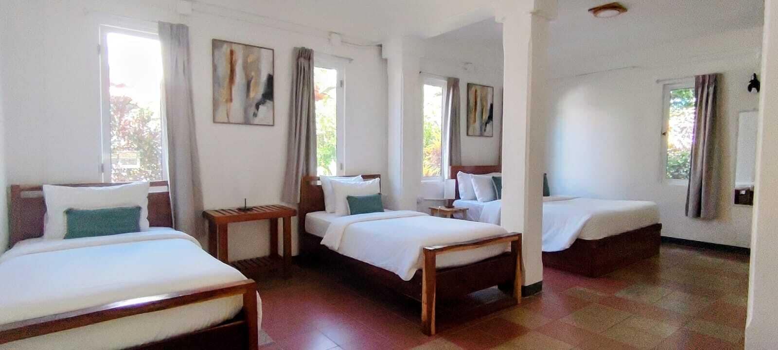 Kamar Keluarga | Seprai antialergi, tirai kedap cahaya, kedap suara, dan Wi-Fi gratis