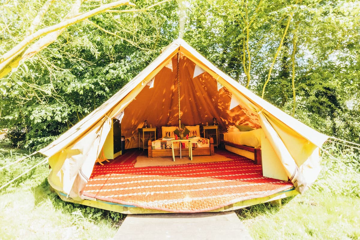 Traditional Tent | Individually furnished, bed sheets