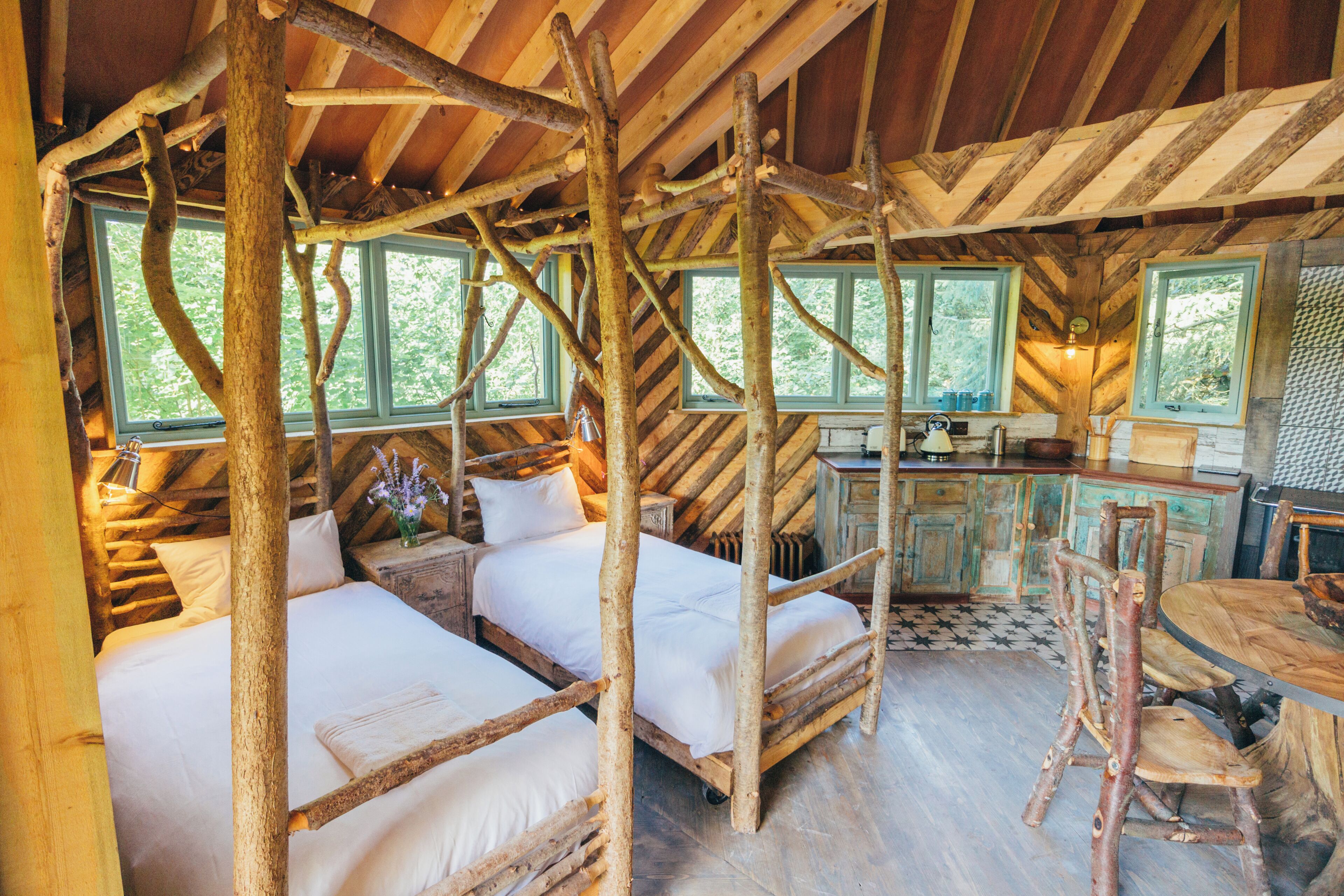 Executive Tree House | Individually furnished, bed sheets