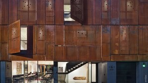 A modern building with large windows and a visible restaurant area. - DOT Sofia (Sofia)