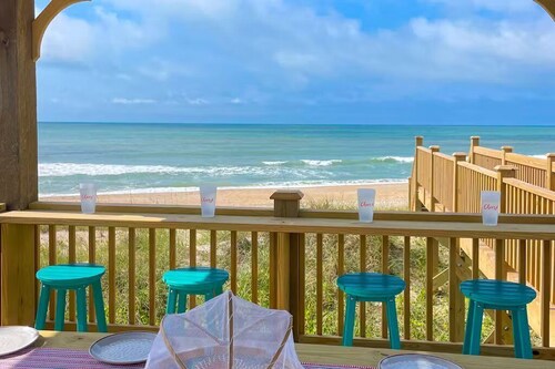 New Oceanfront Home, Elevator, Private Beach Access, Gazebo & Sun Deck at Dune