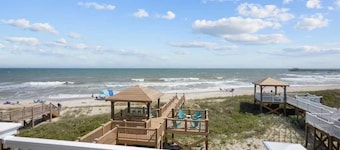 New Oceanfront Home, Elevator, Private Beach Access, Gazebo & Sun Deck at Dune