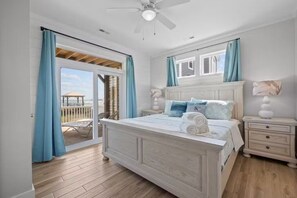 5 bedrooms, iron/ironing board, free WiFi, bed sheets - New Oceanfront Home, Elevator, Private Beach Access, Gazebo & Sun Deck at Dune (North Topsail Beach)