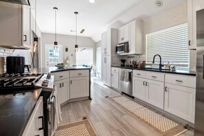 Microwave, oven, stovetop, dishwasher