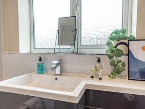 Hair dryer, towels
