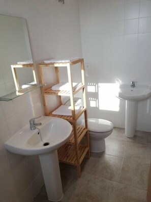 Towels, soap, toilet paper