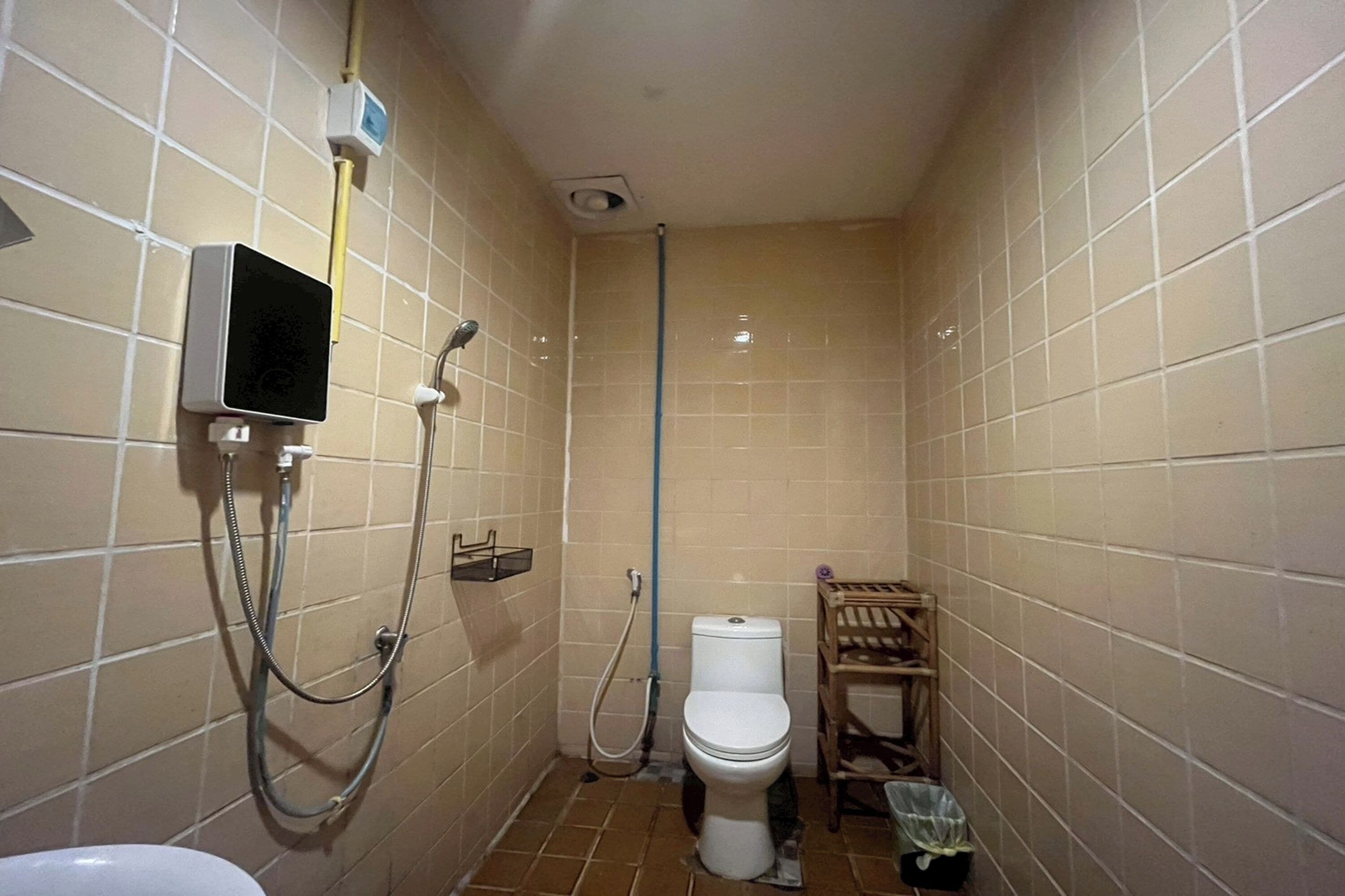 Dormitório compartilhado | Banheiro | Chuveiro, chuveiro com efeito de chuva