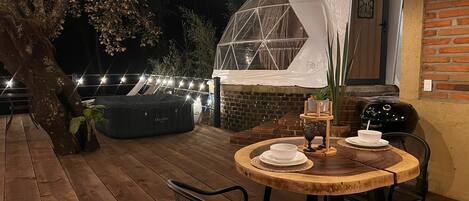 Design Cabin, Mountain View | Terrace/patio