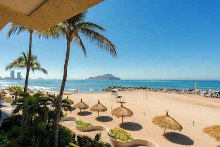 On the beach, kayaking. Sunset Palace Beach Hotel - All Inclusive