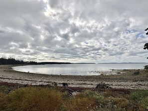 Vlak bij het strand
