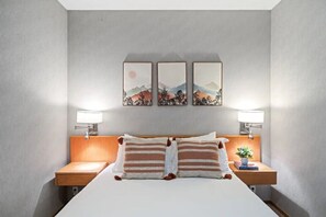 1 室のベッドルーム、アイロン / アイロン台、WiFi、ベッドシーツ