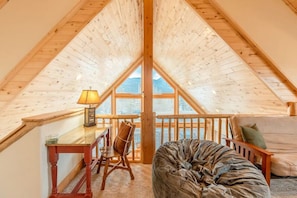 TV, fireplace - A-Frame Cabin w/ Views of Lake! (Grand Lake)