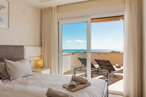 2 bedrooms, iron/ironing board, travel crib, WiFi