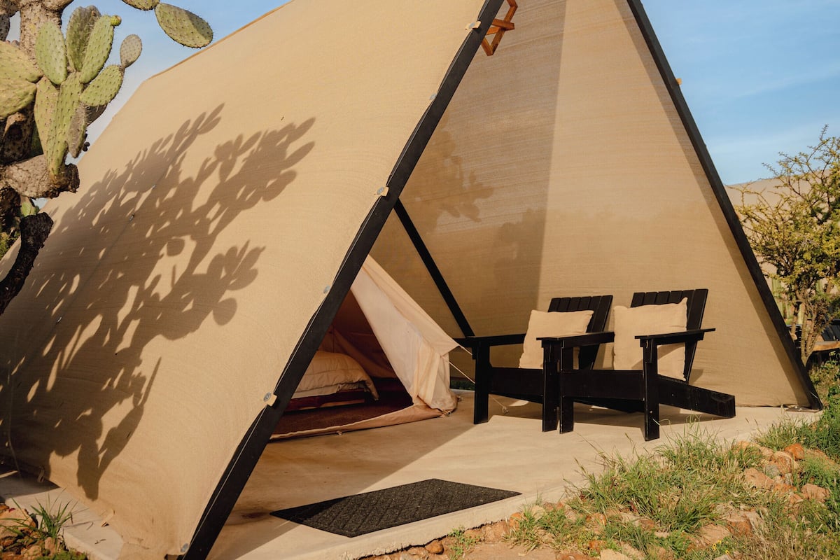 Familie tent | Donzen dekbedden, een minibar, gratis wifi, beddengoed