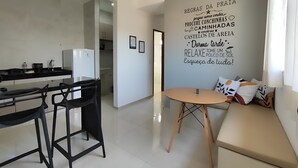 Comfort Apartment, Patio, Courtyard View | Living area | 322-inch Smart TV with digital channels, streaming services - Búzios Suíte Home (Búzios)