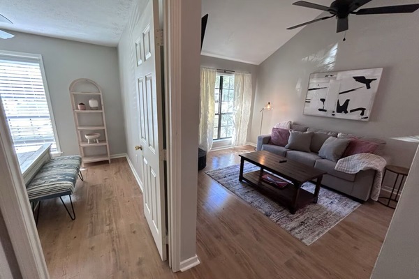 Una Smart TV, una chimenea