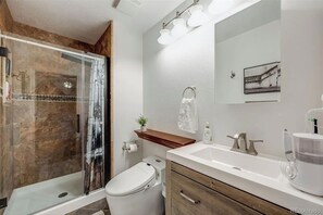 Hair dryer, towels, soap, toilet paper - Gorgeously updated 5-bedroom house in Littleton with jacuzzi tub and amenities (Littleton)