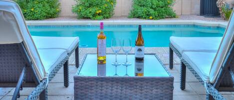 Una piscina riscaldata