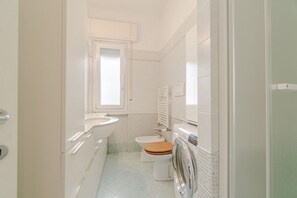 Suihku, hiustenkuivaaja, bidee, pyyhkeet