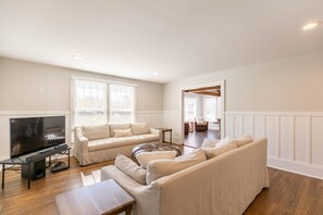 TV connectée, cheminée