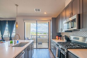 Family Apartment, Balcony | Private kitchen