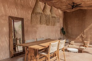 Villa, 2 Bedrooms, Pool View | Dining room