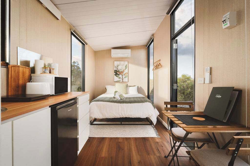 1 sovrum och sängkläder