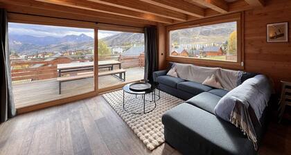 Chalet mitoyen proche pistes avec sauna