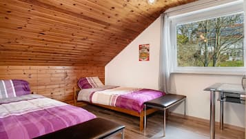 2 bedrooms, iron/ironing board, free WiFi, bed sheets