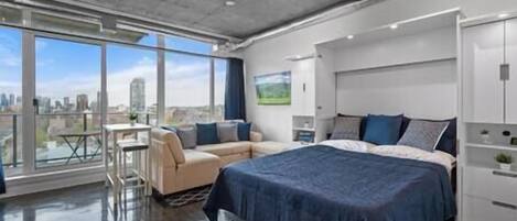 1 chambre, fer et planche Ă repasser, Wi-Fi gratuit, draps fournis