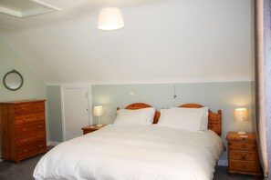 3 bedrooms, free cots/infant beds, bed sheets