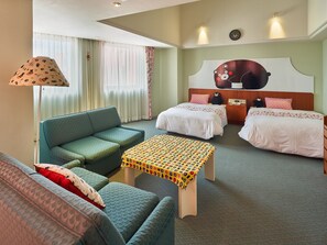 Design Twin kamer, niet-roken | Een bureau, gratis babybedden, gratis wifi, beddengoed