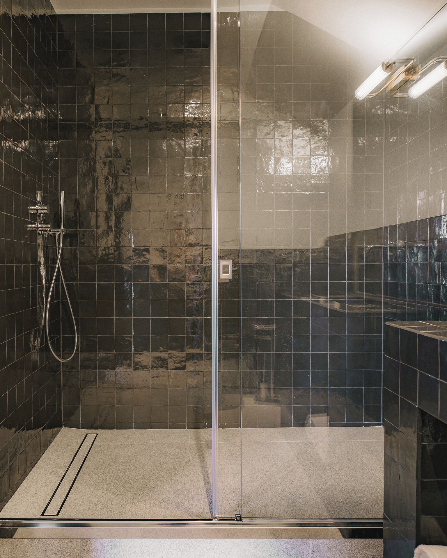 Camera 2 | Bathroom | Shower, hair dryer, slippers, towels