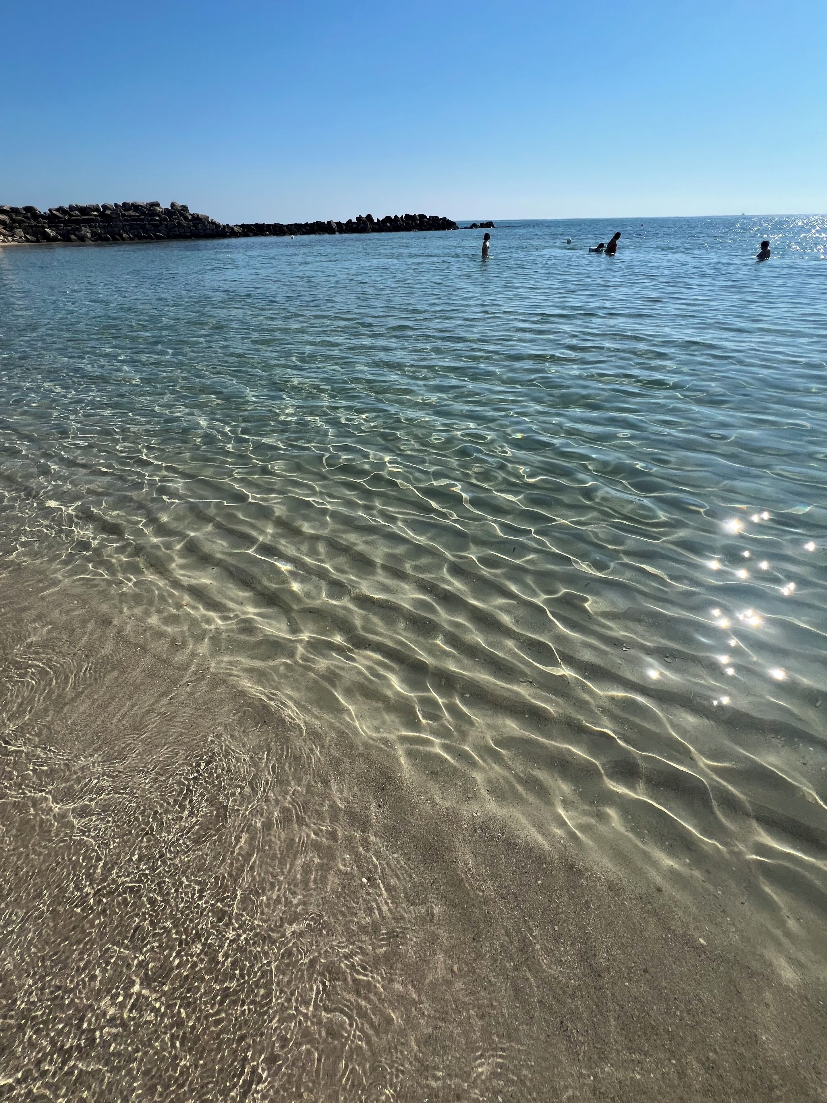Sun-loungers, beach towels