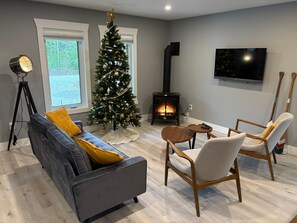 TV connectée, cheminée, espaces bureaux