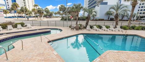 Indoor pool, outdoor pool