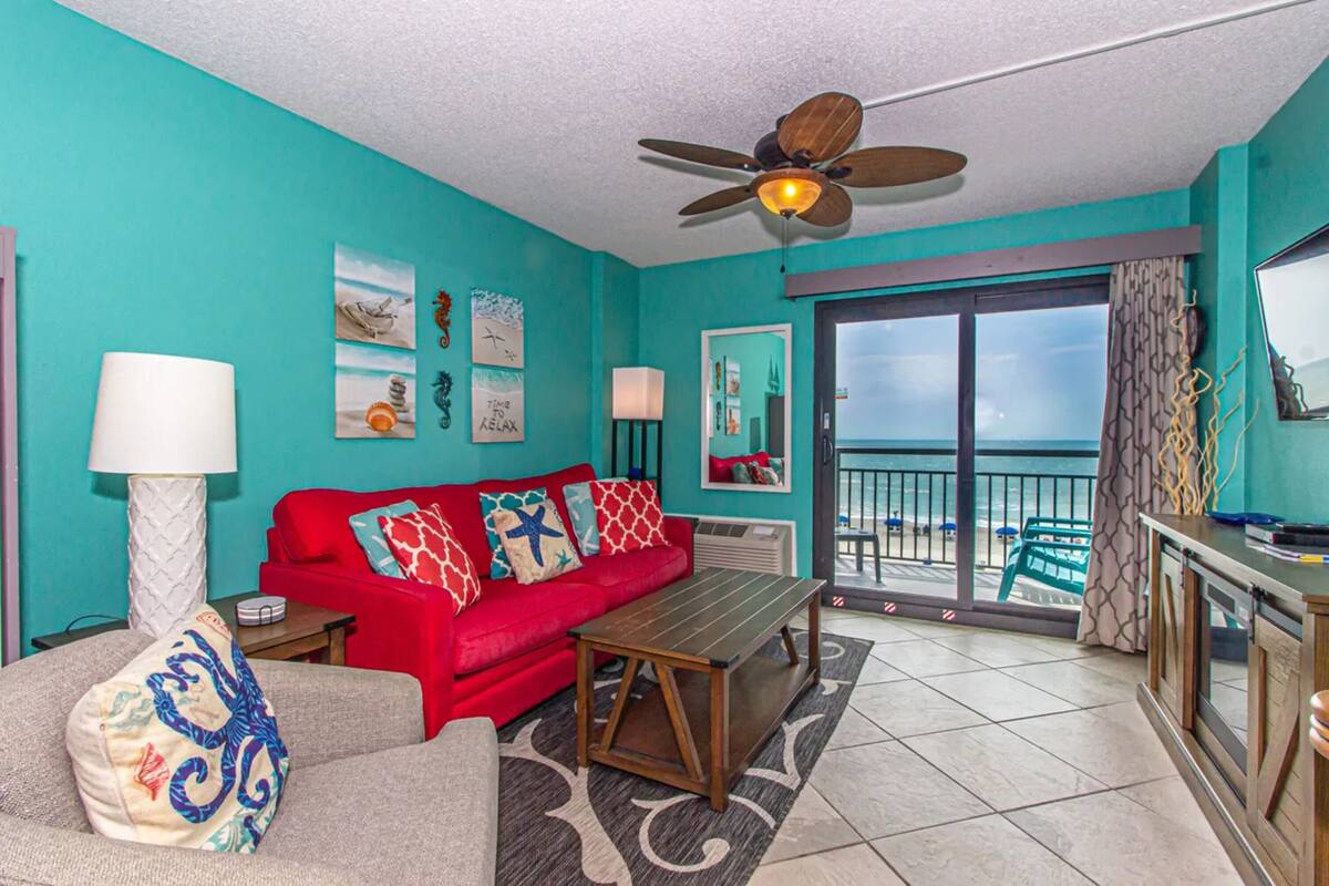 Appart'hôtel Signature, 1 chambre, balcon, vue océan | Salle de séjour