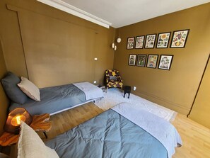 2 Schlafzimmer, schallisolierte Zimmer, kostenloses WLAN, Bettwäsche