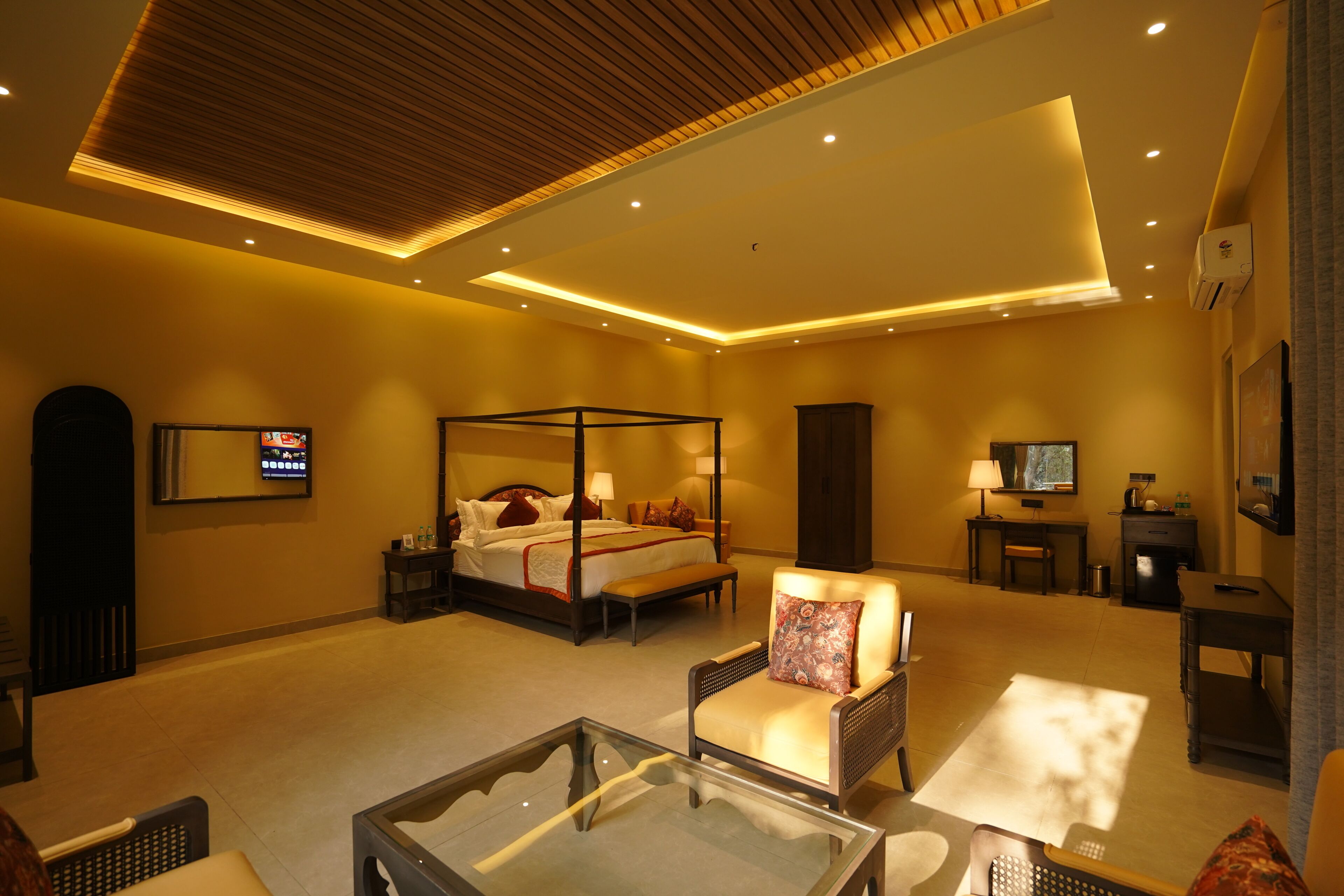 Premium bedding, memory-foam beds, in-room safe, desk